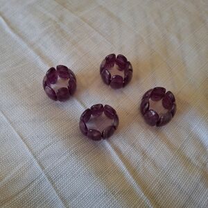 Purple Napkin Rings